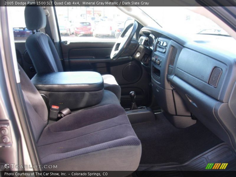 Mineral Gray Metallic / Dark Slate Gray 2005 Dodge Ram 1500 SLT Quad Cab 4x4