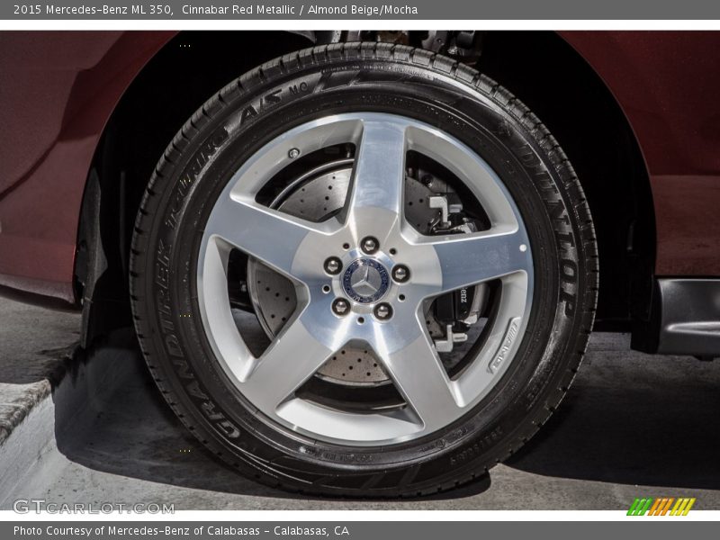 Cinnabar Red Metallic / Almond Beige/Mocha 2015 Mercedes-Benz ML 350