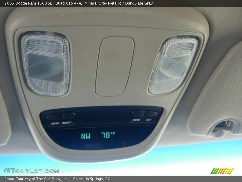 Mineral Gray Metallic / Dark Slate Gray 2005 Dodge Ram 1500 SLT Quad Cab 4x4