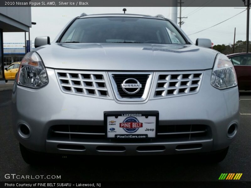 Silver Ice / Black 2010 Nissan Rogue SL AWD