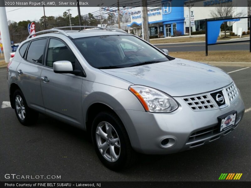 Silver Ice / Black 2010 Nissan Rogue SL AWD