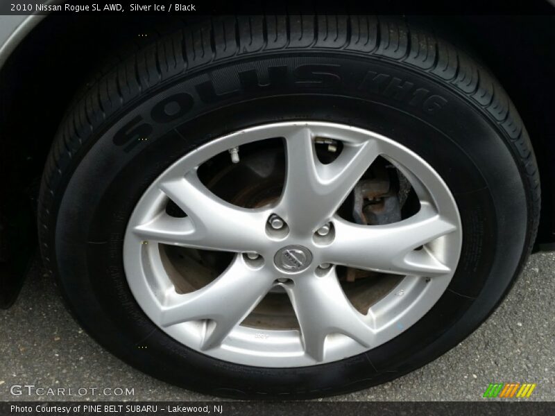 Silver Ice / Black 2010 Nissan Rogue SL AWD