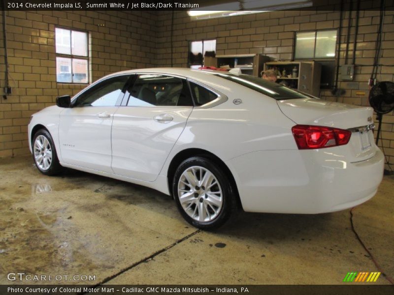 Summit White / Jet Black/Dark Titanium 2014 Chevrolet Impala LS