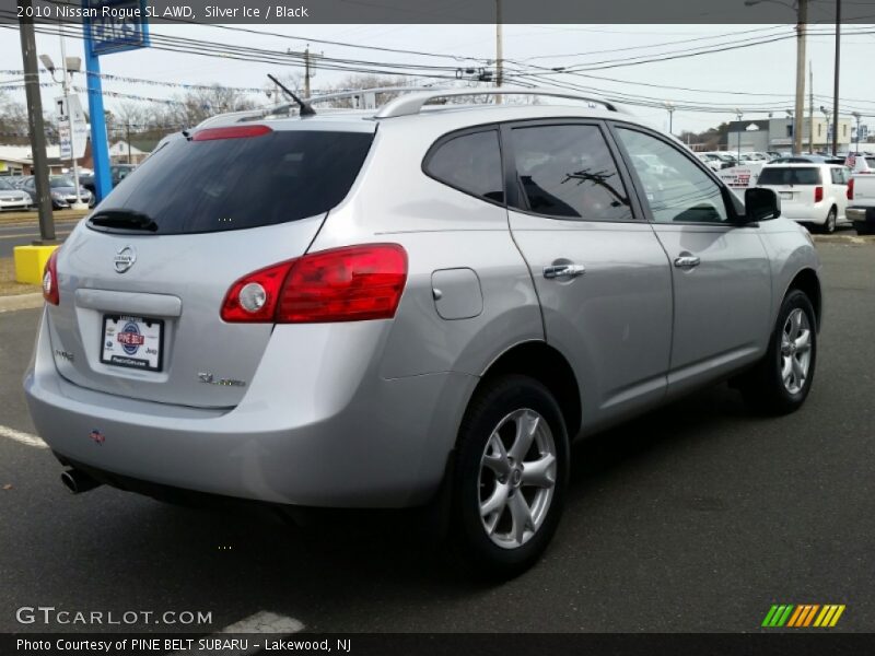 Silver Ice / Black 2010 Nissan Rogue SL AWD