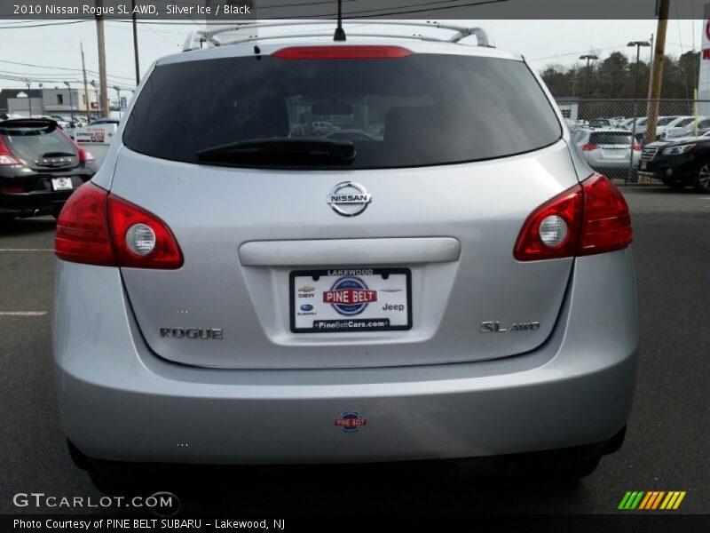 Silver Ice / Black 2010 Nissan Rogue SL AWD