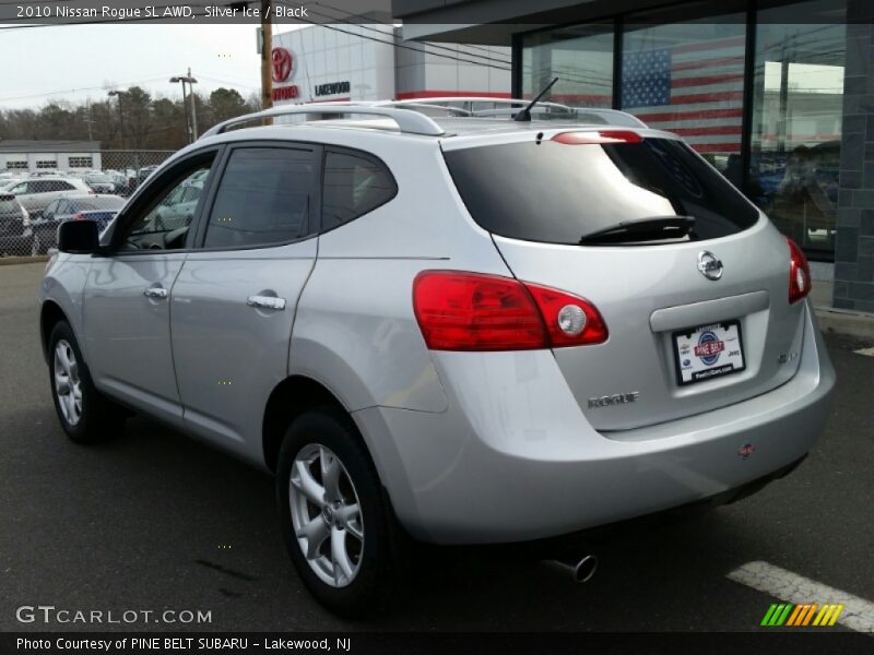 Silver Ice / Black 2010 Nissan Rogue SL AWD