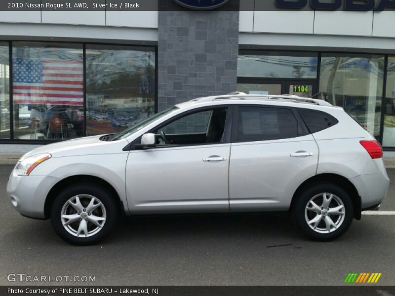 Silver Ice / Black 2010 Nissan Rogue SL AWD