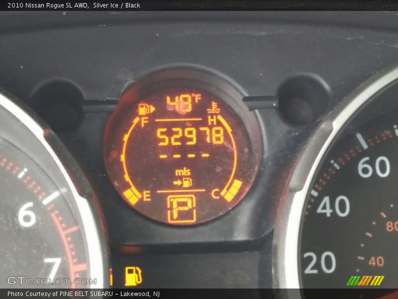 Silver Ice / Black 2010 Nissan Rogue SL AWD