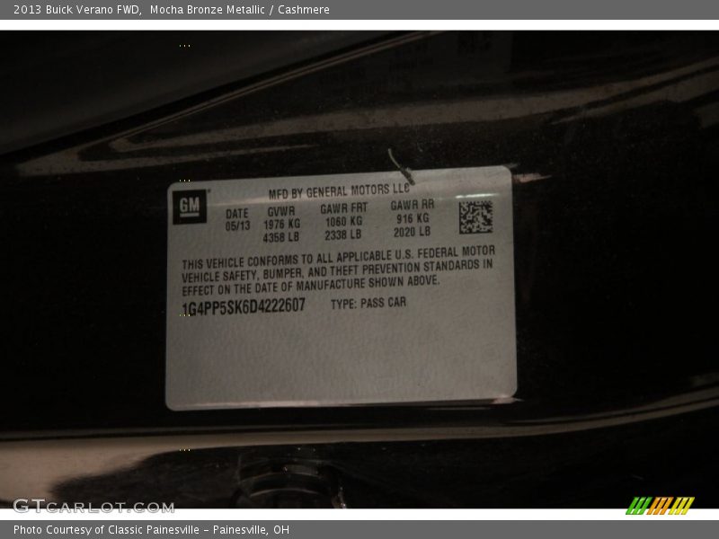 Mocha Bronze Metallic / Cashmere 2013 Buick Verano FWD