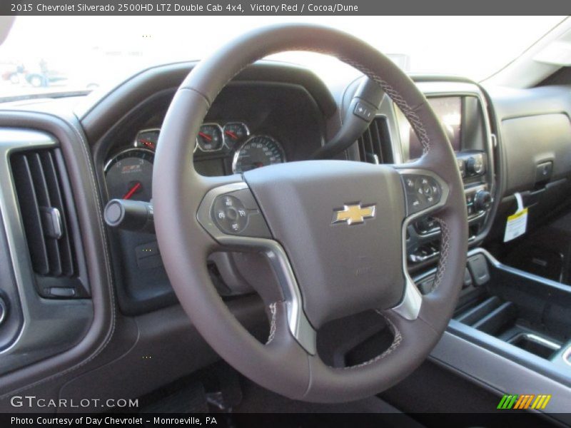 Victory Red / Cocoa/Dune 2015 Chevrolet Silverado 2500HD LTZ Double Cab 4x4