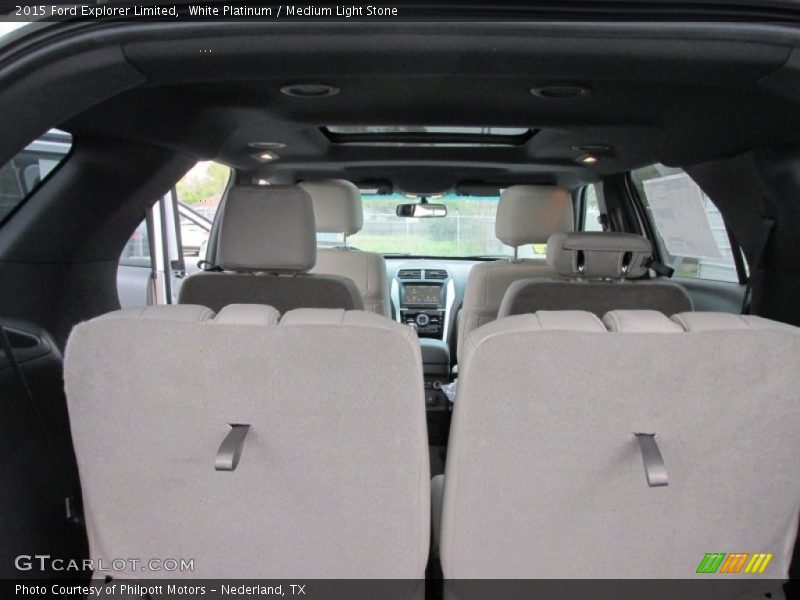 White Platinum / Medium Light Stone 2015 Ford Explorer Limited