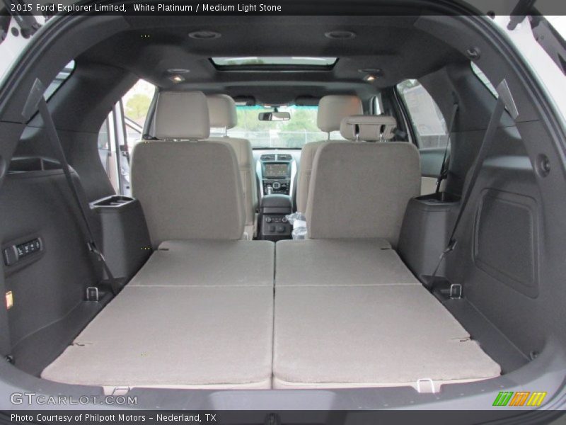 White Platinum / Medium Light Stone 2015 Ford Explorer Limited