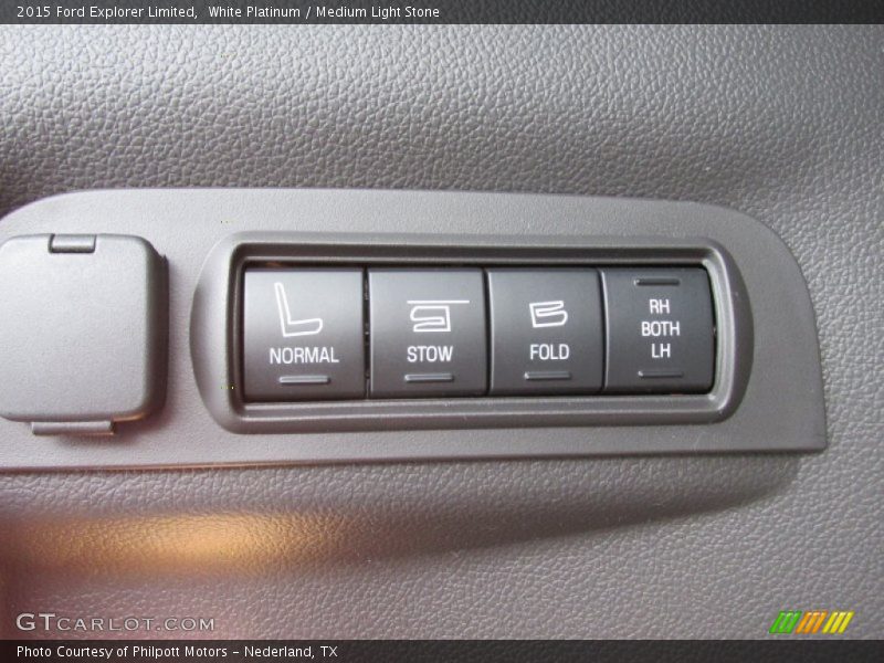 White Platinum / Medium Light Stone 2015 Ford Explorer Limited