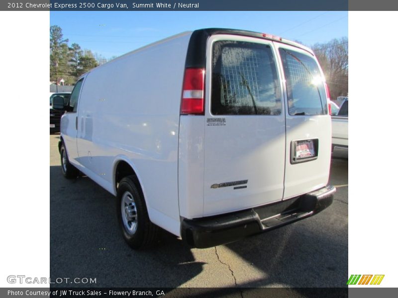 Summit White / Neutral 2012 Chevrolet Express 2500 Cargo Van