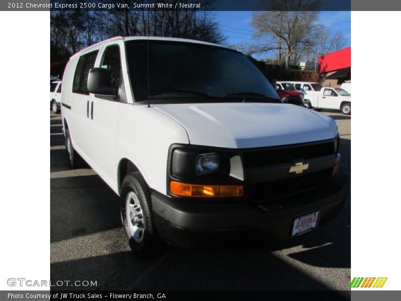 Summit White / Neutral 2012 Chevrolet Express 2500 Cargo Van