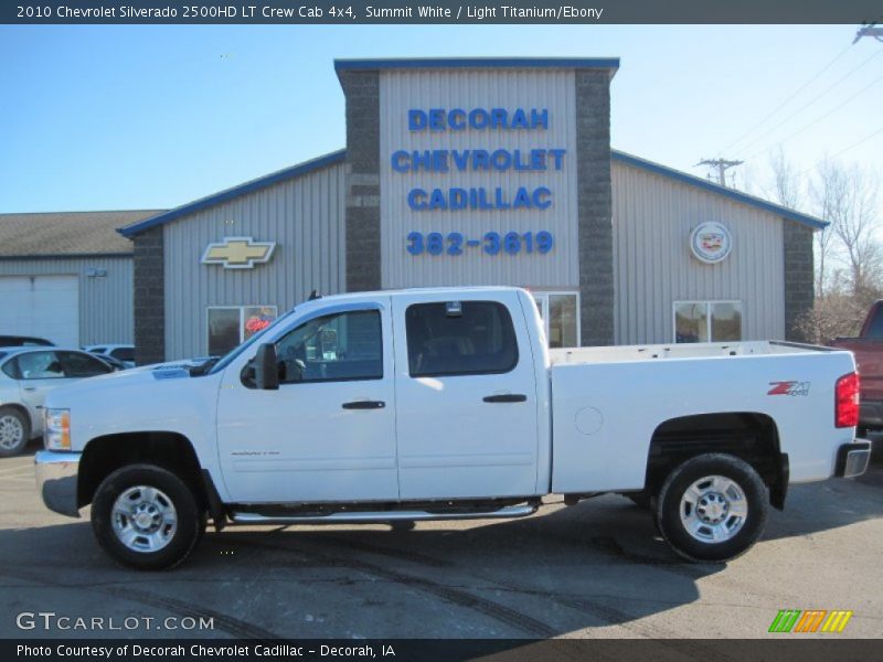 Summit White / Light Titanium/Ebony 2010 Chevrolet Silverado 2500HD LT Crew Cab 4x4