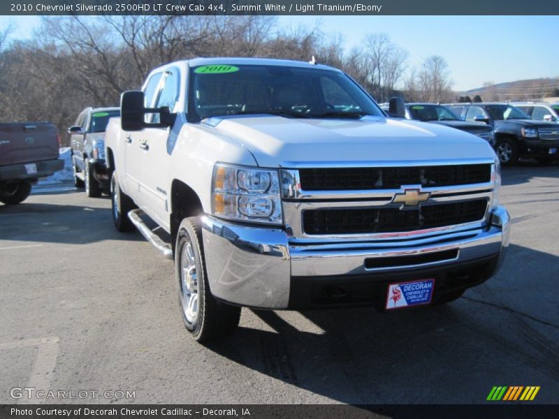 Summit White / Light Titanium/Ebony 2010 Chevrolet Silverado 2500HD LT Crew Cab 4x4