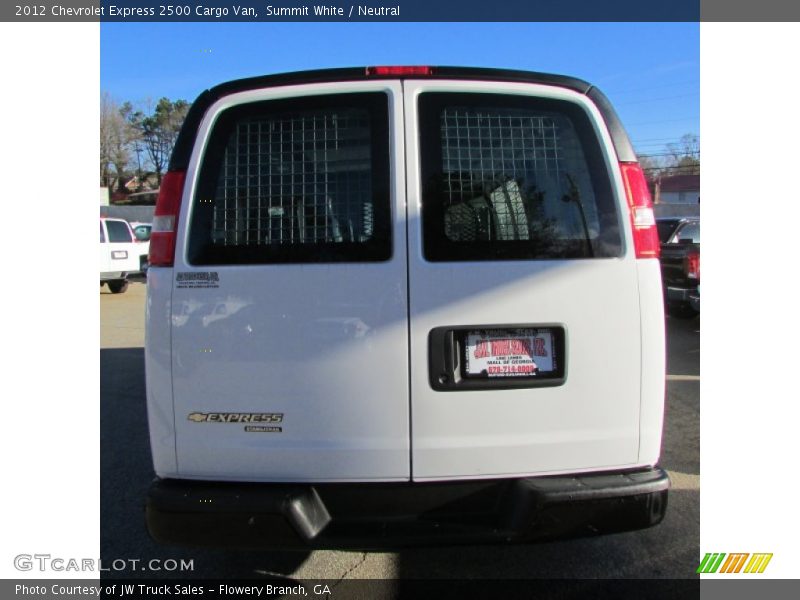 Summit White / Neutral 2012 Chevrolet Express 2500 Cargo Van