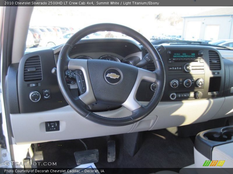 Summit White / Light Titanium/Ebony 2010 Chevrolet Silverado 2500HD LT Crew Cab 4x4