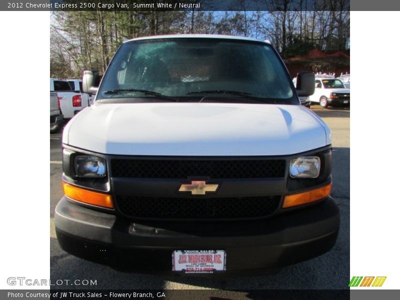Summit White / Neutral 2012 Chevrolet Express 2500 Cargo Van