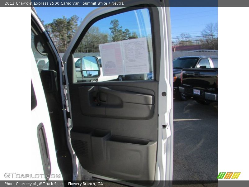 Summit White / Neutral 2012 Chevrolet Express 2500 Cargo Van
