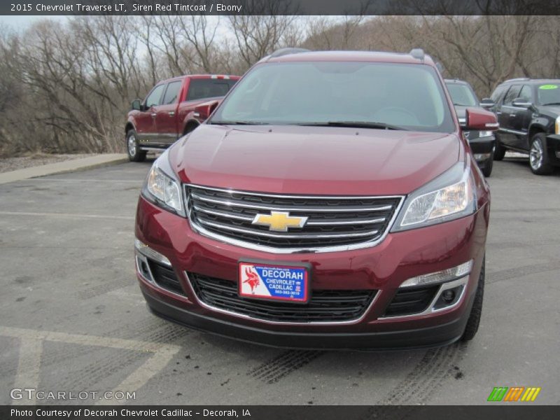 Siren Red Tintcoat / Ebony 2015 Chevrolet Traverse LT