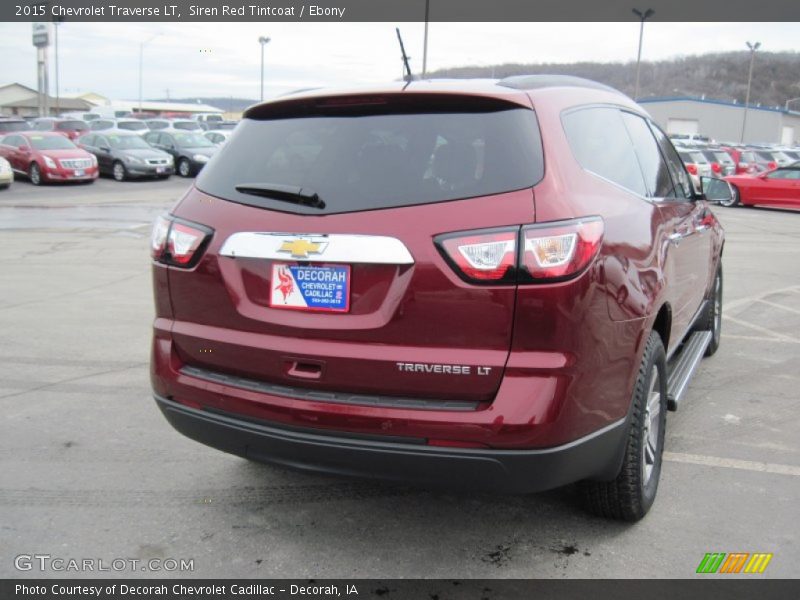 Siren Red Tintcoat / Ebony 2015 Chevrolet Traverse LT