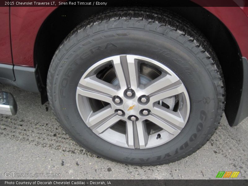 Siren Red Tintcoat / Ebony 2015 Chevrolet Traverse LT