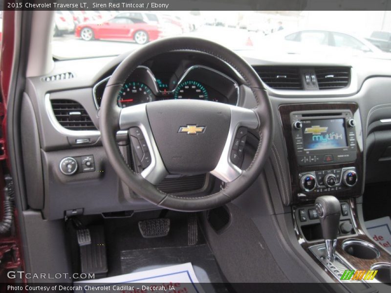 Siren Red Tintcoat / Ebony 2015 Chevrolet Traverse LT