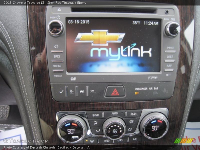 Siren Red Tintcoat / Ebony 2015 Chevrolet Traverse LT