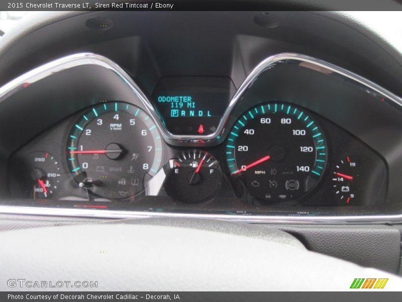 Siren Red Tintcoat / Ebony 2015 Chevrolet Traverse LT