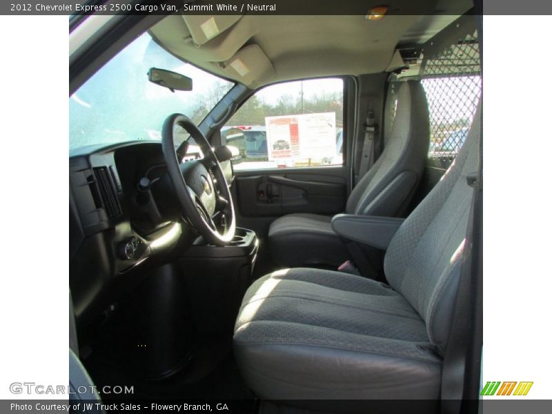 Summit White / Neutral 2012 Chevrolet Express 2500 Cargo Van