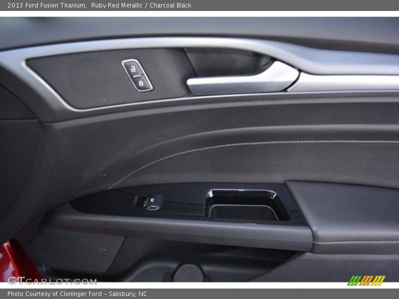 Ruby Red Metallic / Charcoal Black 2013 Ford Fusion Titanium