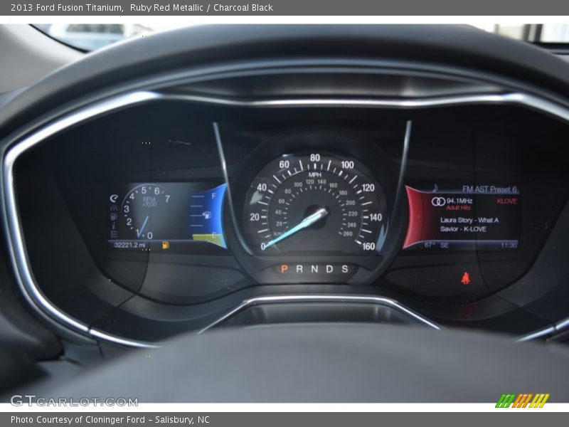 Ruby Red Metallic / Charcoal Black 2013 Ford Fusion Titanium