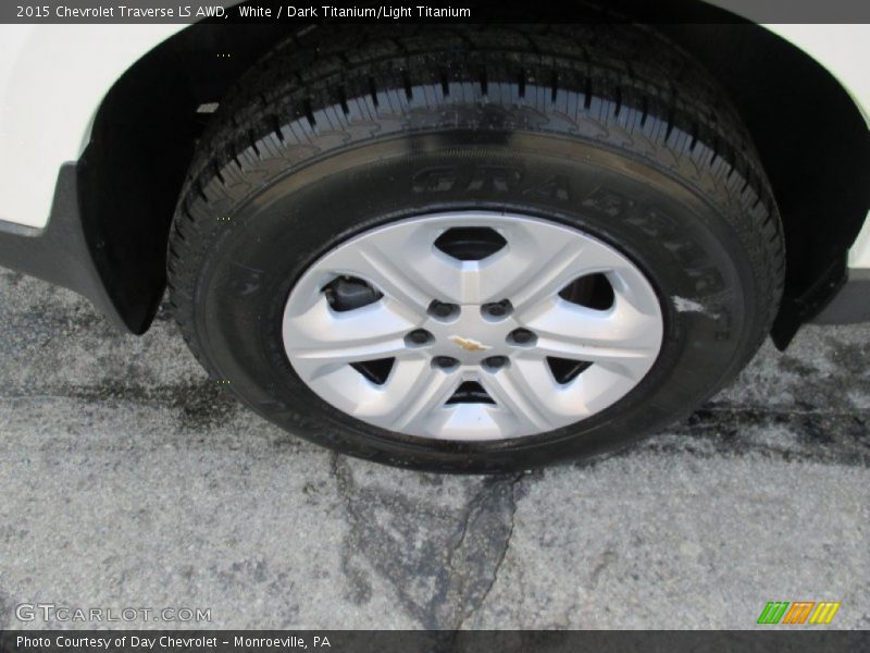 White / Dark Titanium/Light Titanium 2015 Chevrolet Traverse LS AWD