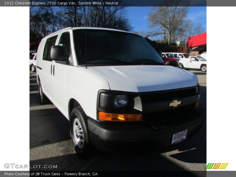 Summit White / Neutral 2012 Chevrolet Express 2500 Cargo Van