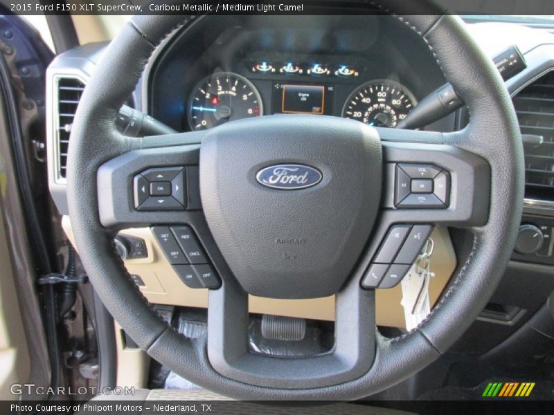 Caribou Metallic / Medium Light Camel 2015 Ford F150 XLT SuperCrew