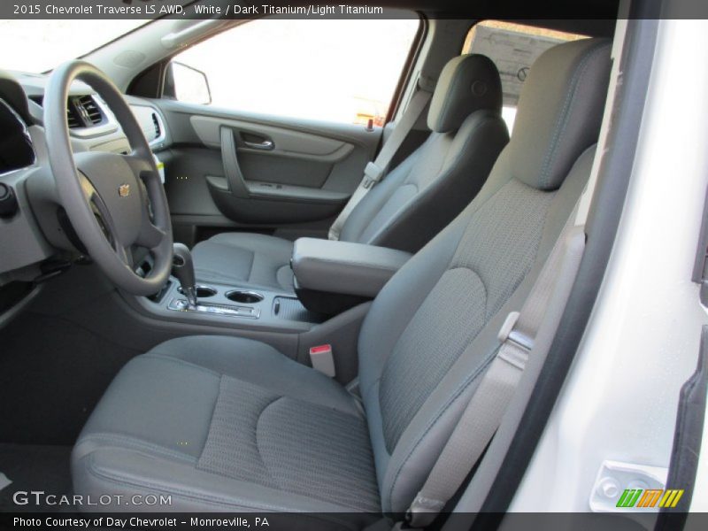 White / Dark Titanium/Light Titanium 2015 Chevrolet Traverse LS AWD