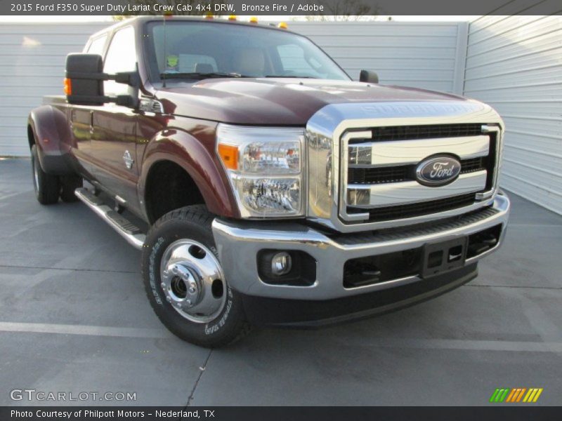 Bronze Fire / Adobe 2015 Ford F350 Super Duty Lariat Crew Cab 4x4 DRW