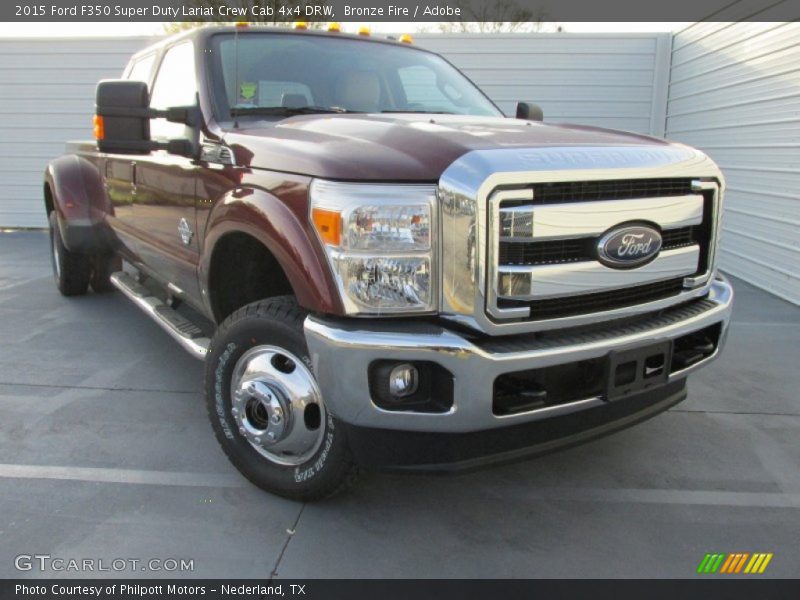 Bronze Fire / Adobe 2015 Ford F350 Super Duty Lariat Crew Cab 4x4 DRW
