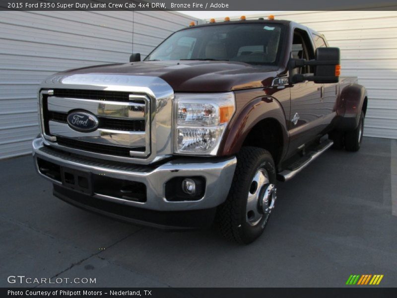 Bronze Fire / Adobe 2015 Ford F350 Super Duty Lariat Crew Cab 4x4 DRW