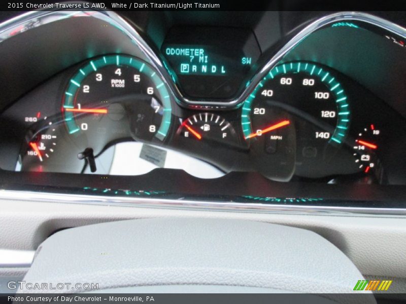 White / Dark Titanium/Light Titanium 2015 Chevrolet Traverse LS AWD