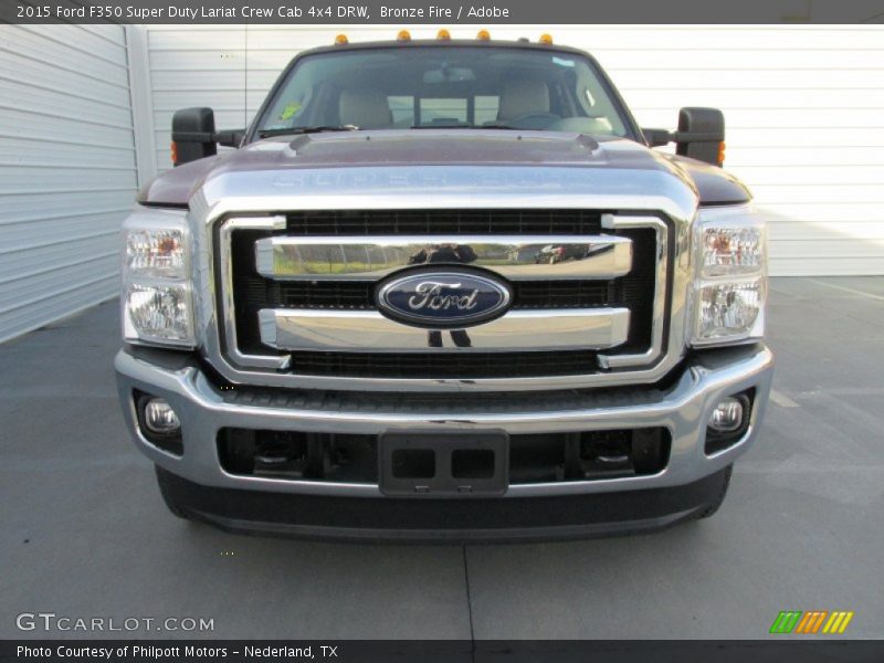 Bronze Fire / Adobe 2015 Ford F350 Super Duty Lariat Crew Cab 4x4 DRW