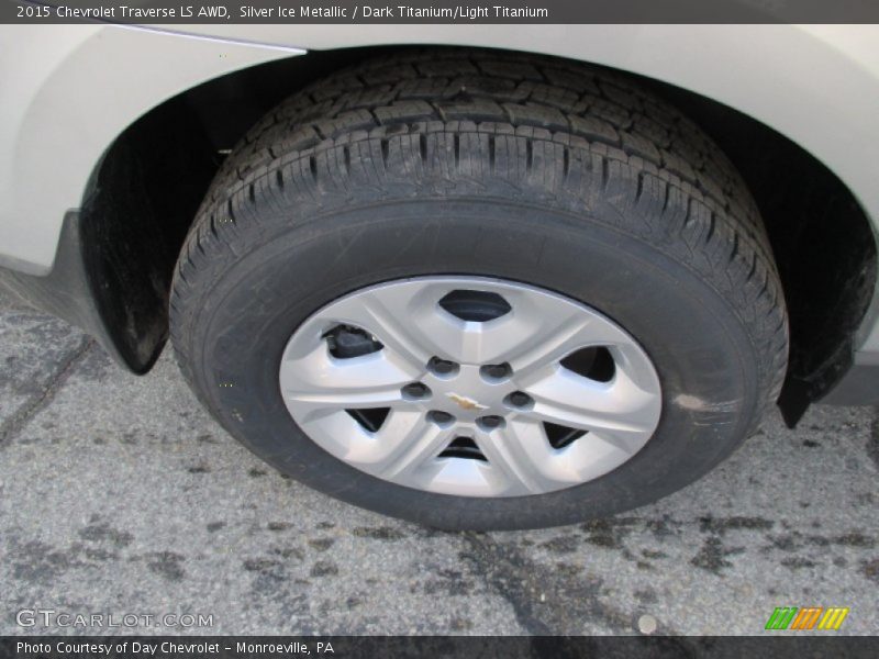 Silver Ice Metallic / Dark Titanium/Light Titanium 2015 Chevrolet Traverse LS AWD