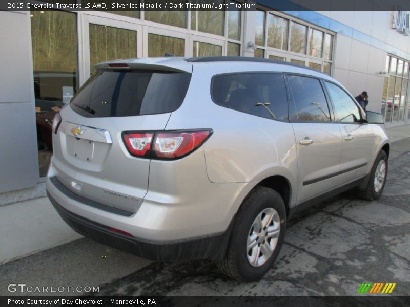 Silver Ice Metallic / Dark Titanium/Light Titanium 2015 Chevrolet Traverse LS AWD