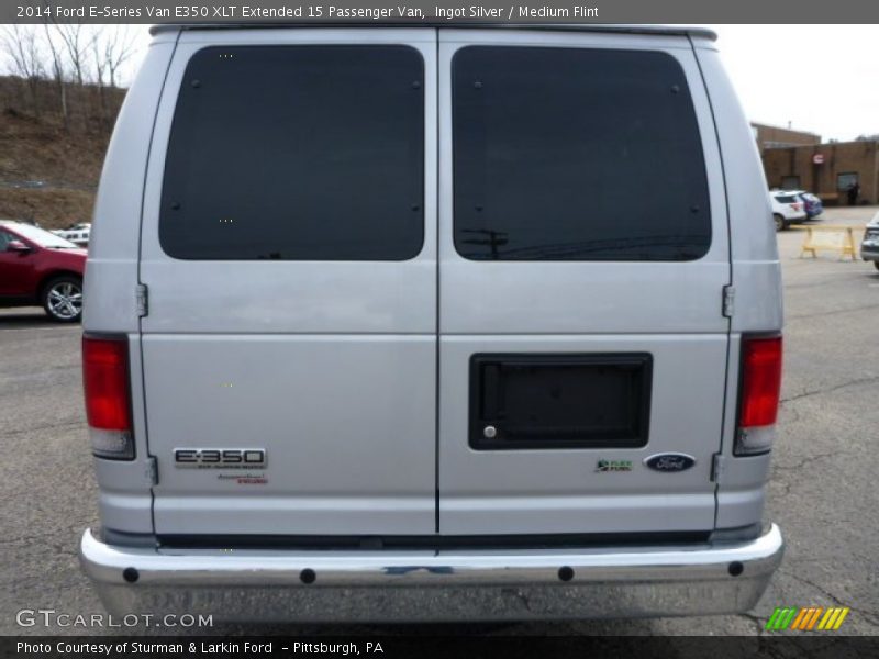 Ingot Silver / Medium Flint 2014 Ford E-Series Van E350 XLT Extended 15 Passenger Van
