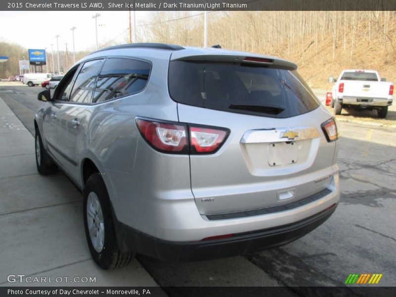 Silver Ice Metallic / Dark Titanium/Light Titanium 2015 Chevrolet Traverse LS AWD