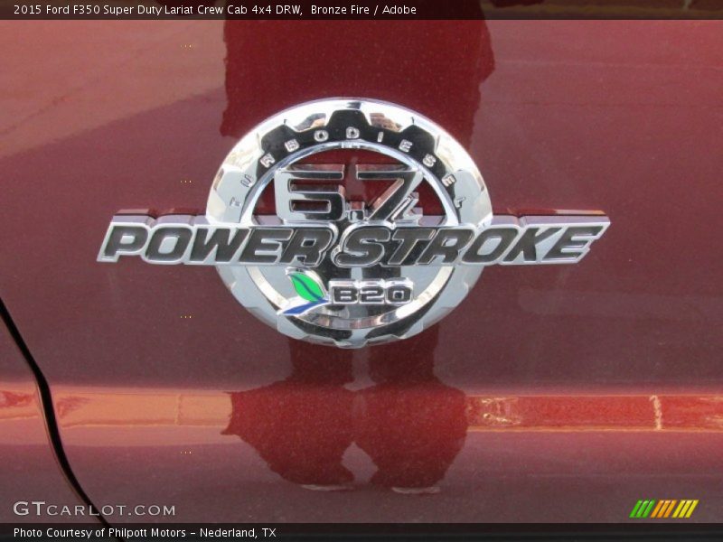Bronze Fire / Adobe 2015 Ford F350 Super Duty Lariat Crew Cab 4x4 DRW
