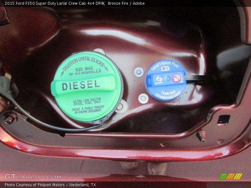 Bronze Fire / Adobe 2015 Ford F350 Super Duty Lariat Crew Cab 4x4 DRW