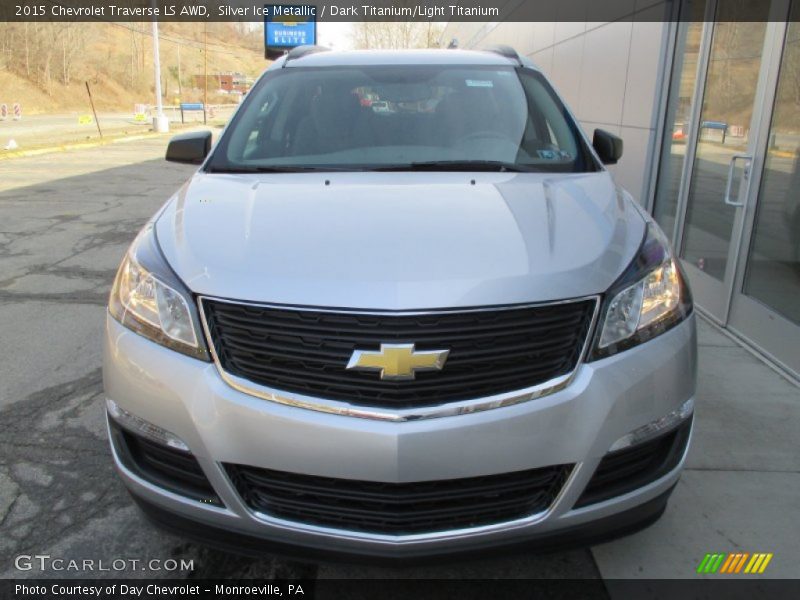Silver Ice Metallic / Dark Titanium/Light Titanium 2015 Chevrolet Traverse LS AWD
